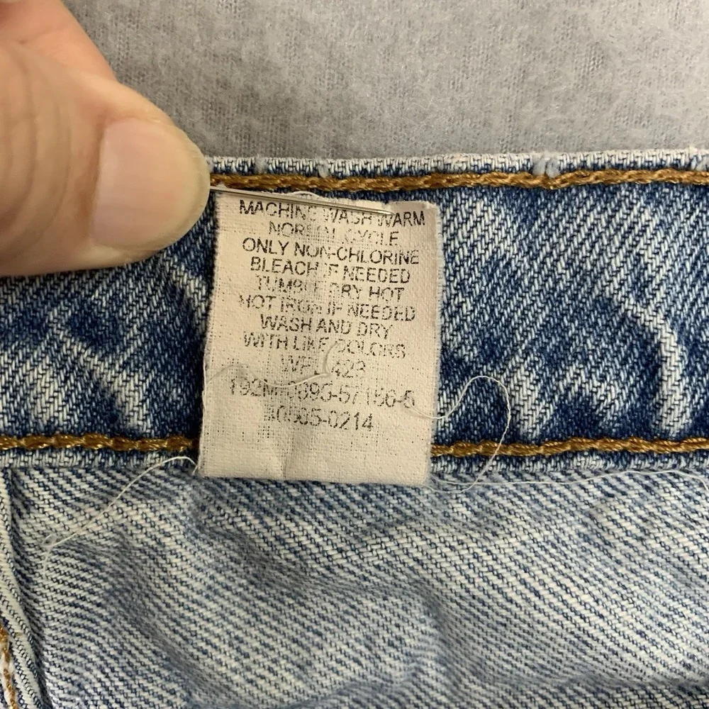 Vtg 80s Levi's 505 Orange Tab Jeans 33x30 Made in USA Faded Distressed